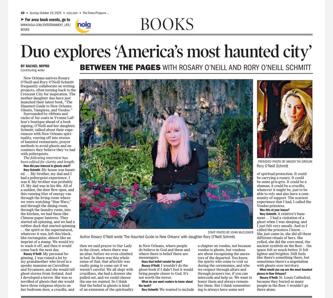 New Orleans mother-daughter duo explore 'America’s most haunted city' in their latest book